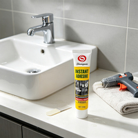 Colle silicone transparente auto-adhésive 50g, sans clou, séchage rapide, pour le travail du bois et la construction, forte adhérence