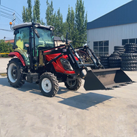 Tractor Agrícola 4x4 de 120HP, Resistente, para Cultivo y Cosecha en Terrenos Difíciles, con Sistema Hidráulico Robusto y Gran Capacidad de Elevación