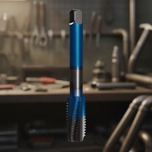 ต๊าปเกลียวแก๊สแบบเรียว ISO 228 สำหรับรูทะลุ หัวเคลือบสีน้ำเงิน TA1315 - Product Image 3