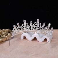 Diadèmes et Couronnes en Strass Classiques, Couronnes de Mariage Princesse en Strass, Diadèmes de Mariée pour Accessoires de Cheveux de Fête