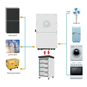 Wholesale price hybrid solar system with storage set 10kw complete set solar energy system