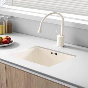 Fregadero de cocina popular de acero inoxidable 304 con un solo tanque, estilo escalera nano, con lavavasos y salida de agua en cascada - Product Image 6