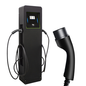 Nouvelle <span class=keywords><strong>station</strong></span> de recharge pour véhicules électriques XUNDAO AC, montage au sol, commerciale, 14KW/22KW, deux pistolets, type 2, garantie de 24 mois - Product Image 1