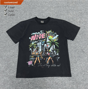 <span class=keywords><strong>T</strong></span>-<span class=keywords><strong>Shirt</strong></span> Estiva Oversize con Stampa Retrò di <span class=keywords><strong>Band</strong></span> Rock, Stile Longline, Comoda in Cotone Elasticizzato per Festival <span class=keywords><strong>Musicali</strong></span> - Product Image 6