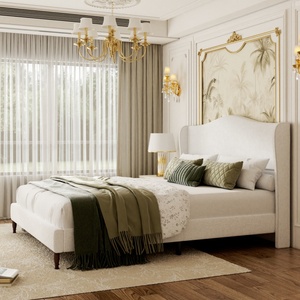 <span class=keywords><strong>Lit</strong></span> réglable en velours blanc <span class=keywords><strong>de</strong></span> luxe avec garniture dorée et tête <span class=keywords><strong>de</strong></span> <span class=keywords><strong>lit</strong></span> en <span class=keywords><strong>papier</strong></span> <span class=keywords><strong>peint</strong></span> tropical moderne pour une décoration <span class=keywords><strong>de</strong></span> <span class=keywords><strong>chambre</strong></span> élégante - Product Image 6