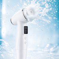 Brosse nettoyante électrique portable rechargeable pour le visage avec écran intelligent, étanche, rotative, exfoliante pour les soins quotidiens de la peau