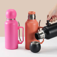 Thermos isotherme en acier inoxydable de 1300 ml avec logo personnalisé, pour Yerba Mate, avec isolation sous vide, écologique, portable, ensemble de voyage, maintien au chaud pendant 24h