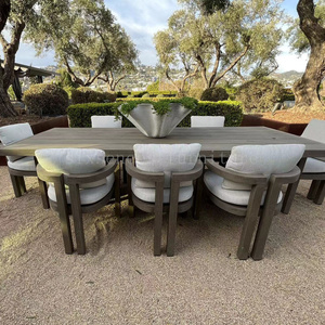 2023 Sang Trọng Cao End Patio Rắn Gỗ Tếch Đồ Nội Thất Ngoài Trời Vườn Bảng Và Ghế Bộ - Product Image 3