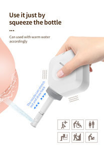 Laveuse de bidet de voyage à main ultra compacte avec poignée ergonomique de bouteille de 240ml pour les soins personnels d'hygiène extérieure et l'utilisation post-partum - Product Image 6