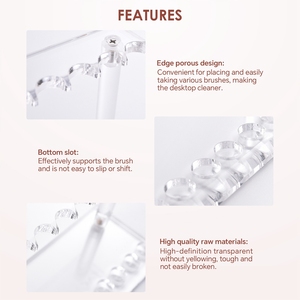Support de Présentation en Acrylique Transparent pour Pinceaux de Nail Art, Organisateur de Stylos Gel, Étagère de Rangement pour Pinceaux de Peinture, Idéal pour Salons de Manucure - Product Image 5