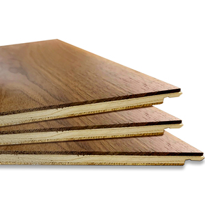 Enf chứng nhận AB lớp màu đen óc chó bấm vào khóa ba lớp gỗ rắn sàn tự nhiên Composite sàn cho nhà trong nhà - Product Image 1