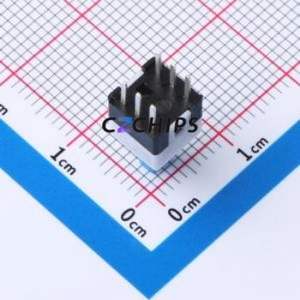 HX 7-7 WS Push Button Switch DIP Switch Double Pole Double Throw No Lock Rectangle Plunger Through Hole - Product Image 2