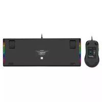 Ensemble clavier et souris de jeu filaire rétro-éclairé par led, ensemble ergonomique pour ordinateur de jeu