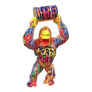 Decoración personalizada de orangután de fibra de vidrio, arte fluido para el hogar, manualidades Pop, decoración de tienda <span class=keywords><strong>Donkey</strong></span> <span class=keywords><strong>Kong</strong></span> - Product Image 6