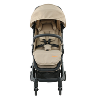 Poussette bébé de luxe 2-en-1 légère en alliage d'aluminium, pliable facilement, métal et tissu, certifiée ASTM et EN pour les voyages en avion