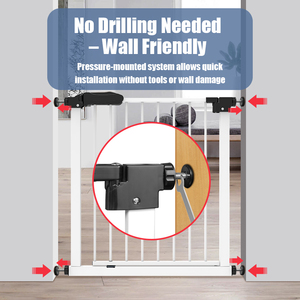 Prodigy SG017 PET-veiligheidspoort металл (алюминий En Ijzer) Knoopsluiting Veilig Voor Katten En Honden Dierenpatroon - Product Image 2