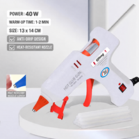 Pistolet à colle chaude mini 20W-100W, température réglable, sans batterie rechargeable, pour bâtons de colle de 2,5 mm, bricolage, artisanat, réparations domestiques
