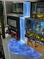 Écran LED transparent flexible ultra-fin |   Écran invisible holographique LED en verre à haute luminosité avec affichage en cristal LED