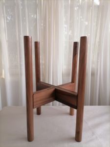 Houselin Mid Century Modern Decor Pot Holder Rack Support flexible <span class=keywords><strong>en</strong></span> bois pour plantes d'intérieur - Product Image 6