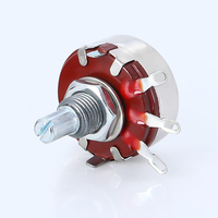 Potentiomètre rotatif triple WTH118, film carbone, 220K, 2W, conforme RoHS
