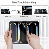Lot de 2 protections d'écran en verre trempé HD transparent pour iPad Pro 13 2025, Air 11, 10e génération, 10.9, 10.5, 10.2, Mini 7, 8.3 pouces