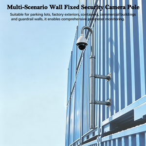 Soporte de Pared para Cámara CCTV de Acero Galvanizado Cuadrado, Soporte Fijo de Pared con Longitud Ajustable para Muro Perimetral de Fábrica - Product Image 6