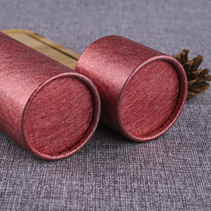 Tube en papier kraft circulaire personnalisable pour thé, boîte en papier pour thé aux fleurs, huile essentielle, emballage cylindrique avec estampage à chaud, poudre de racine de lotus - Product Image 4