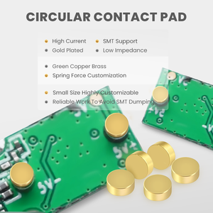 Özelleştirmek çapı 5mm makara ambalaj 5V 2A SMT SMT altın kaplama yüksekliği 2mm Pogo <span class=keywords><strong>Pin</strong></span> temas pedi - Product Image 2