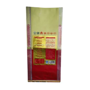 5kg 10kg plástico HDPE laminado Weaver bolsas de polipropileno agricultura bolsas de embalaje para semillas maíz yuca almidón arroz bolsa