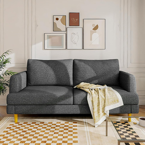 Canapé-<span class=keywords><strong>lit</strong></span> convertible <span class=keywords><strong>2</strong></span> <span class=keywords><strong>places</strong></span> en tissu avec rangement pour l'appartement Stockage peu encombrant Confortable et convivial - Product Image 3