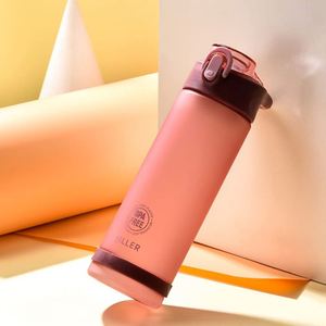 Bouteille d'eau en plastique anti-fuite de 25 oz avec poignée, marqueur de temps et paille – Cadeau idéal pour le fitness, le camping et les activités de plein air - Product Image 6