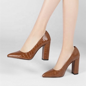 Chaussures habillées pour femmes style américain à imprimé pierre, escarpins à talon aiguille pour le bureau, chaussures décontractées quotidiennes pour l'été - Product Image 2