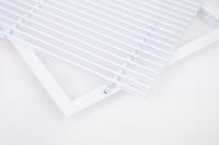 Grilles de ventilation carrées modernes en aluminium et plastique ABS durables pour diffuseurs de climatisation, caches de ventilateurs de salle de bain et extracteurs