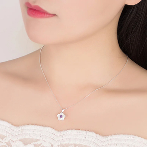 Женское ожерелье с цветком персика - Product Image 4