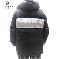 2023 haute qualité 90 duvet de canard blanc hommes veste à capuche argent brillant Patchwork motif régulier bouffant manteau pour hommes