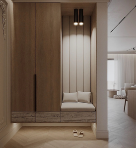 התאמה אישית ארון נעליים מעץ מודרני עם אחסון בשפע עבור חדרי מגורים דירות מלונות וילות - Product Image 4