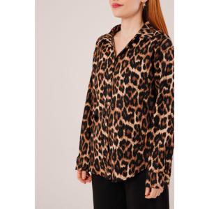 Blouses et chemises pour femmes à imprimé léopard, coupe décontractée, vente en gros - Product Image 6