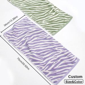 Serviette de toilette rayée de luxe pour hôtel, en coton écologique, ultra douce, teinte, drap de bain, drap de lit, jacquard fait main, personnalisable - Product Image 4