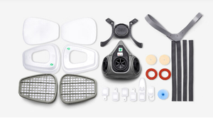 Kit d'assemblage de respirateur 3M 620P pour gaz et vapeurs, masque à gaz 6200 pour peinture au pistolet, anti-poussière, produits chimiques, pesticides, <span class=keywords><strong>charbon</strong></span> <span class=keywords><strong>actif</strong></span> - Product Image 4