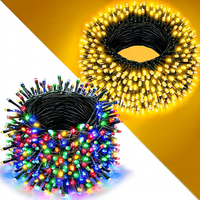 Guirlandes lumineuses LED imperméables pour l'extérieur, lumières de Noël basse tension pour la cour, le centre commercial