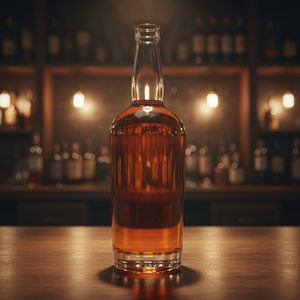 Botella de Vidrio Transparente de 750 ml para Whisky, Ron, Vodka, Botella de Licor Personalizada con Base Gruesa, Proveedor de Envases de Vidrio OEM - Product Image 1