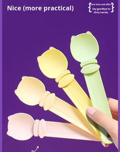 Adorable Cuillère Distributrice Automatique de Friandises pour Chat en Plastique, Étanche et Durable, Motif Uni, Emballage Sac OPP - Product Image 5