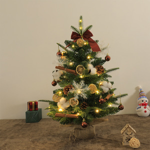 Sapins de Noël : Pré-décorés avec lumières, ornements et nœuds, mini <span class=keywords><strong>sapin</strong></span> noble parfait pour la décoration de la maison/de la fête - Product Image 5