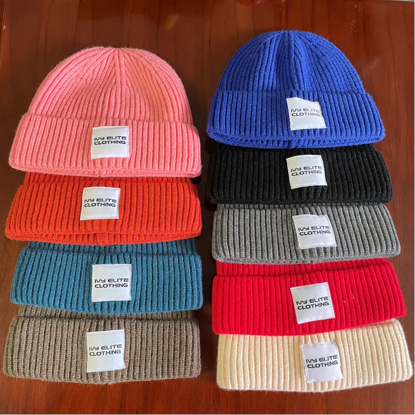 Warm Hats Factory Low Price Beanie Caps Super Quality 100% Acrylic Winter Warmly Hats With Custom Logo