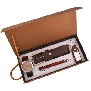 Praktische Mann Gürtel Uhr Schlüssel Kette Stift 4 Stück Geschenk Set Für Männer