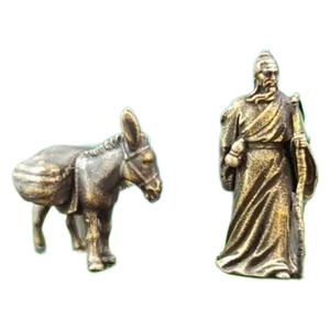 Modellino in miniatura placcato in rame di Hua Tuo e <span class=keywords><strong>il</strong></span> suo asino, <span class=keywords><strong>per</strong></span> viaggiare in giro <span class=keywords><strong>per</strong></span> <span class=keywords><strong>il</strong></span> <span class=keywords><strong>mondo</strong></span>, tavolo di sabbia, acquario - Product Image 5