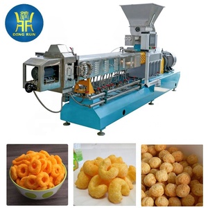 Ligne complète machine de production d'extrudeuse à vis de puces de bouffée de maïs moderne à grande vitesse Offre Spéciale de traitement des aliments de casse-croûte de céréale - Product Image 3