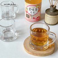 Verres à shot miniatures en vrac, gaufrés, sans plomb, écologiques, petits verres transparents pour dégustation de vin, portables, pour Izakaya et usage domestique