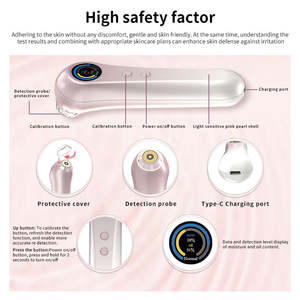 Analizador de Hidratación de la Piel Portátil de Alta Precisión ABS de Fábrica OEM, Detector de Fuente de Luz Conectado por USB - Product Image 5