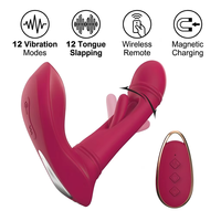 Kabelloser Ferngesteuerter Tragbarer Unsichtbarer Slip-Vibrator aus Silikon für Erwachsene Masturbations-Vibrator Sexspielzeug für Frauen
